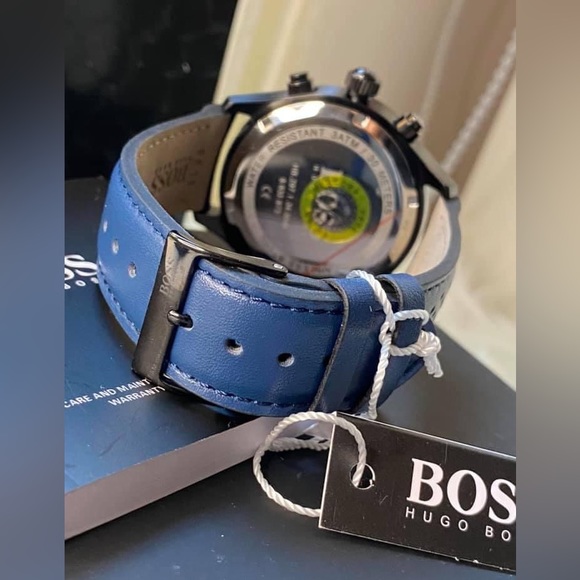 HB1513563 - Hugo Boss Men’s Grand Prix Black Dial Watch - Picture 10 of 11